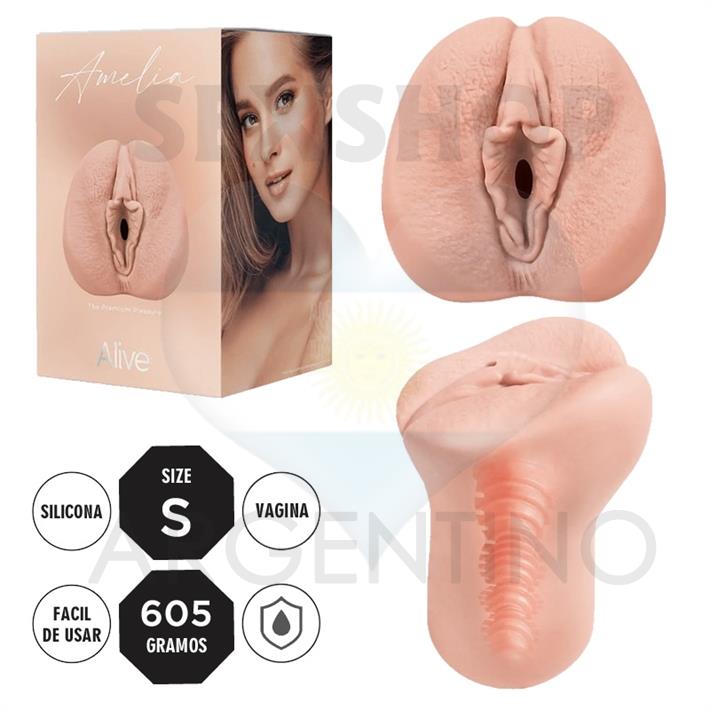 Amelia Masturbador Super Realista con Vagina en silicona de grado Medico