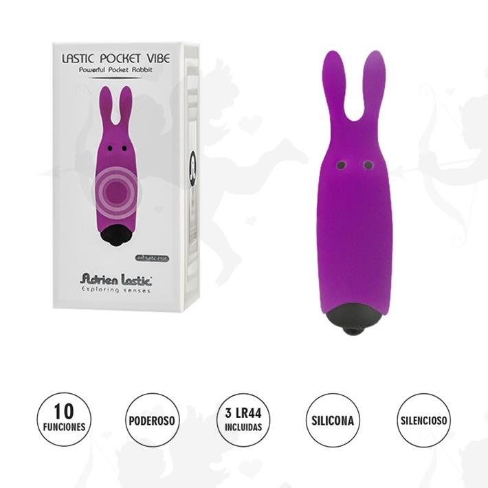 Cód: SS-AD-33483 - Lastic Pocket Vibe bala vibradora estimuladora de clitoris Violeta - $ 3550