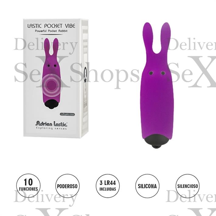  Lastic Pocket Vibe bala vibradora estimuladora de clitoris Violeta 