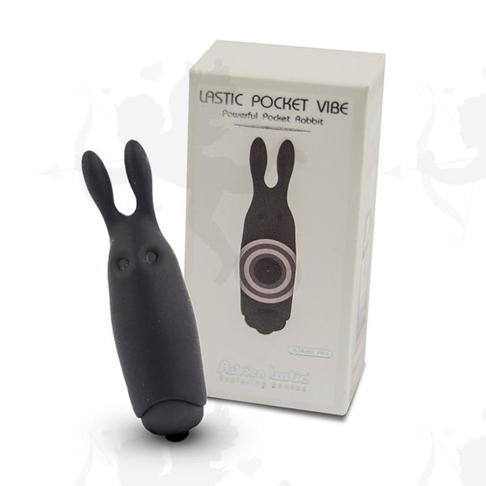 Cód: SS-AD-33499 - Lastick bala vibradora con forma conejo negro - $ 3980