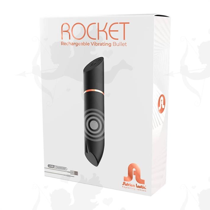 Rocket Recargable usb bala vibradora de varias velocidades