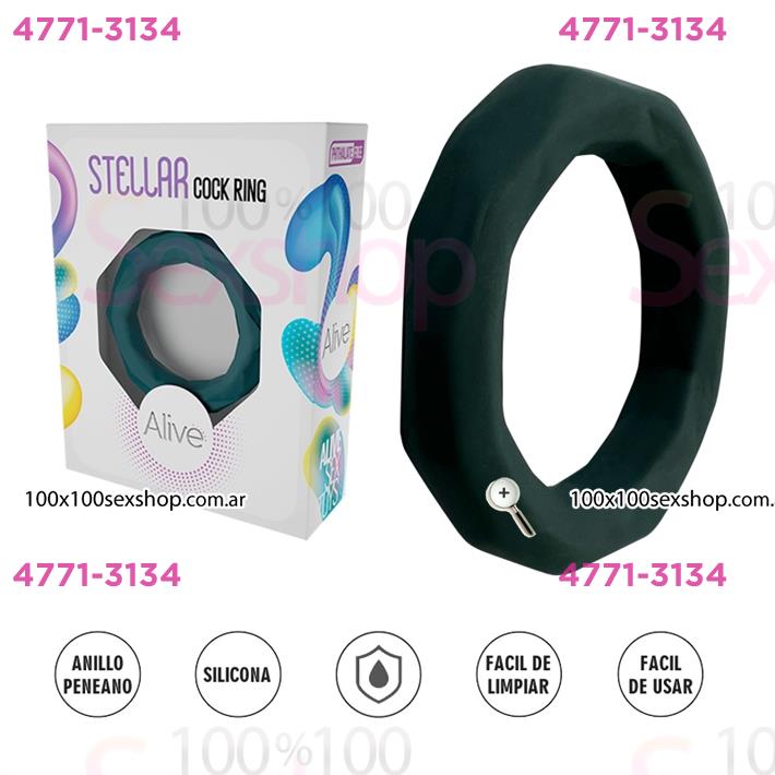 Cód: CA SS-AL-33732 - Stellar - Anillo de Pene Elástico para retrasar la eyaculacion - $ 20500