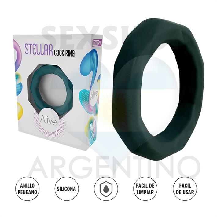 Stellar - Anillo de Pene Elástico para retrasar la eyaculacion