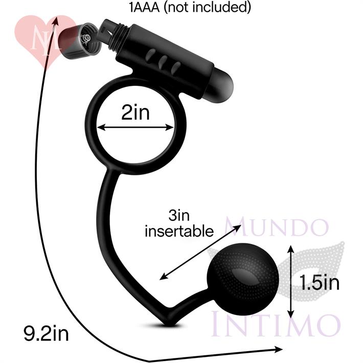Estimulador prostatico con anillo peneano para retrasar la eyaculacion