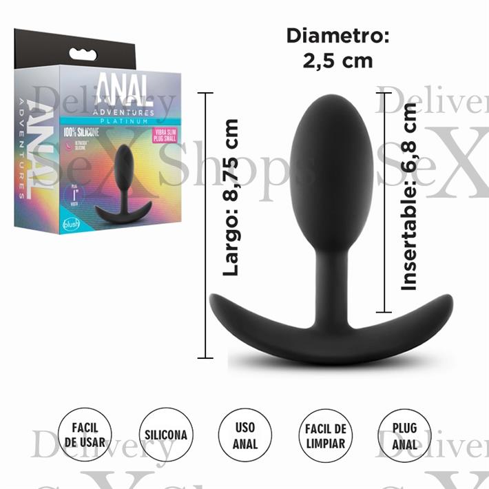  Dilatador anal negro siliconado 