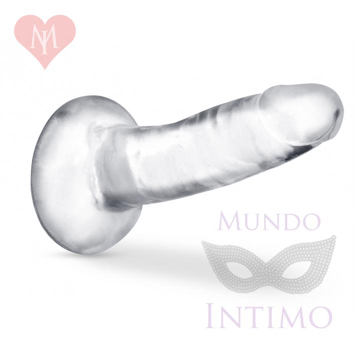 Dildo con sopapa transparente