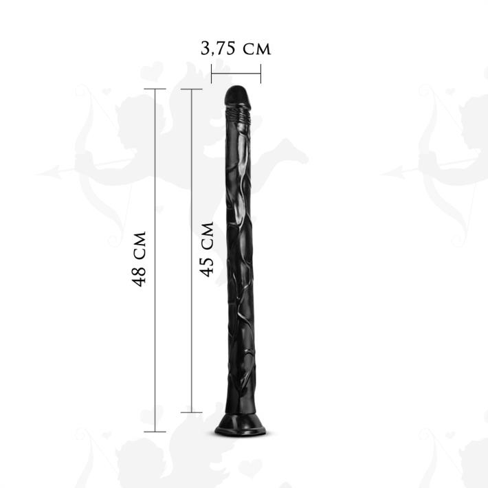 Cód: SS-BL-15065 - Consolador Black Mamba. 47,5cm - $ 6800