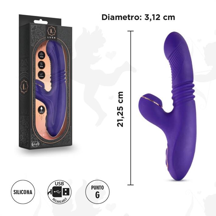 Cód: SS-BL-34311 - Vibrador estimulador con succionador de clitoris y carga USB - $ 14500