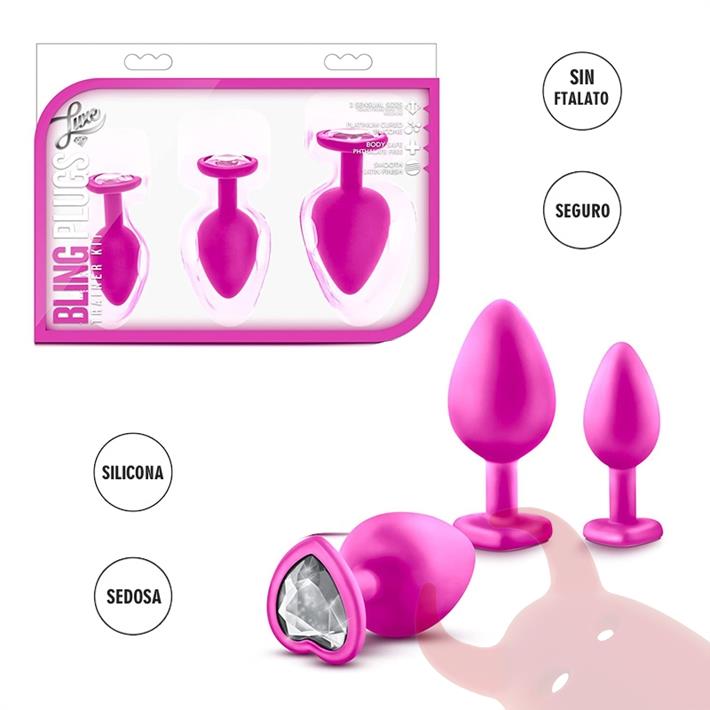  Kit de dilatadores anales rosa 
