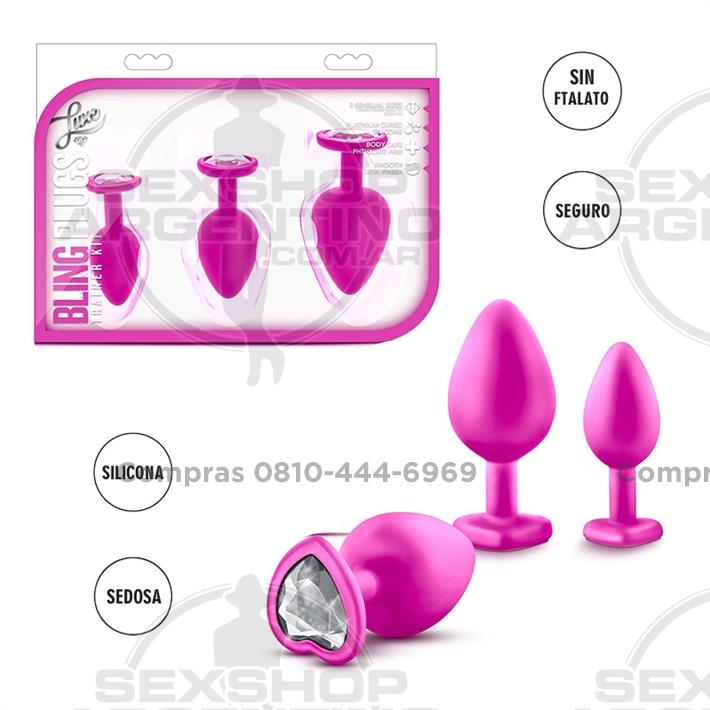  - Kit de dilatadores anales rosa