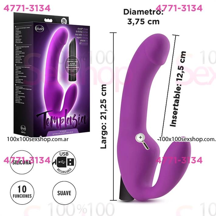 Cód: CA SS-BL-81501 - Estimulador siliconado de punto g con vibracion en el clitoris - $ 96700
