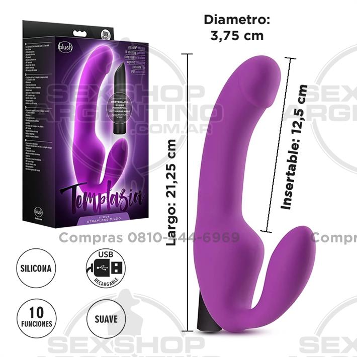  - Estimulador siliconado de punto g con vibracion en el clitoris
