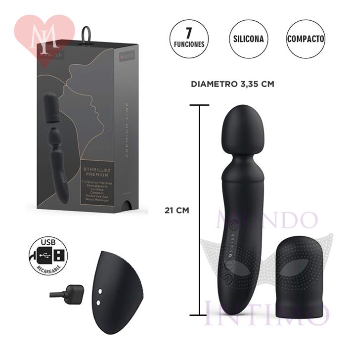  Microfono vibrador con funda, 7 velocidades y carga USB 