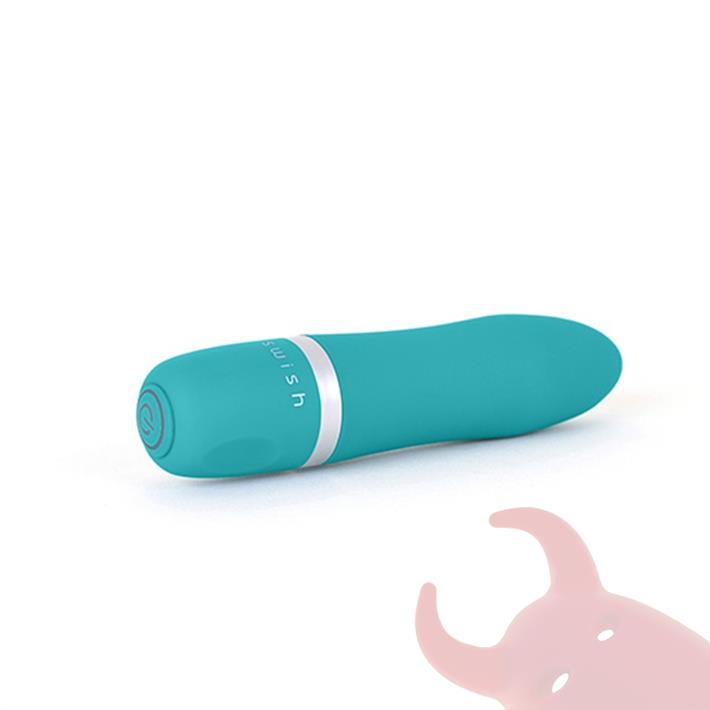 Vibrador de suave textura sumergible bcute celeste