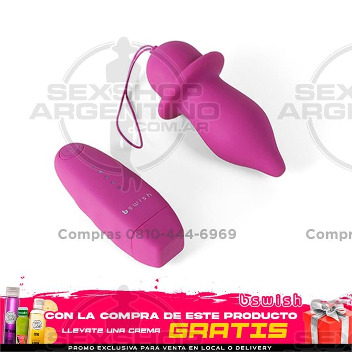 Vibrador anal inalámbrico satinado suave