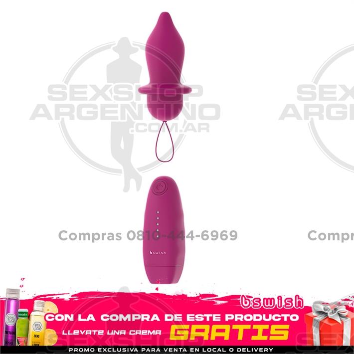 Vibrador anal inalámbrico satinado suave