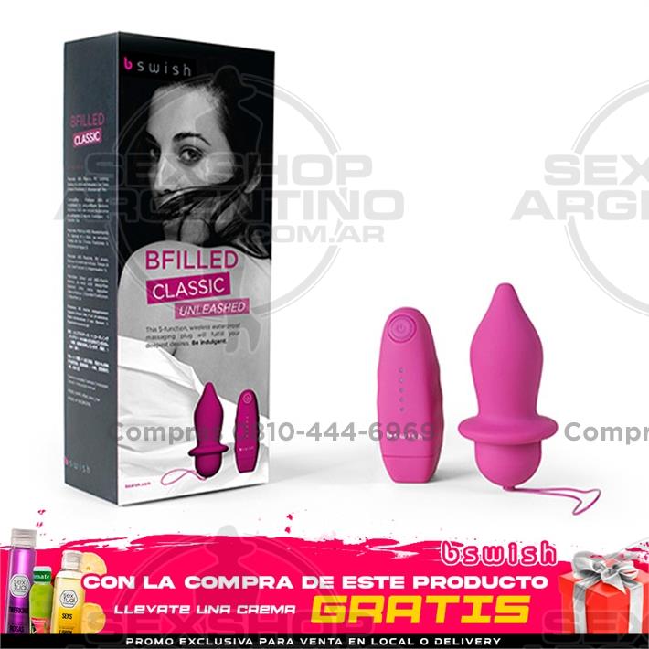 Vibrador anal inalámbrico satinado suave