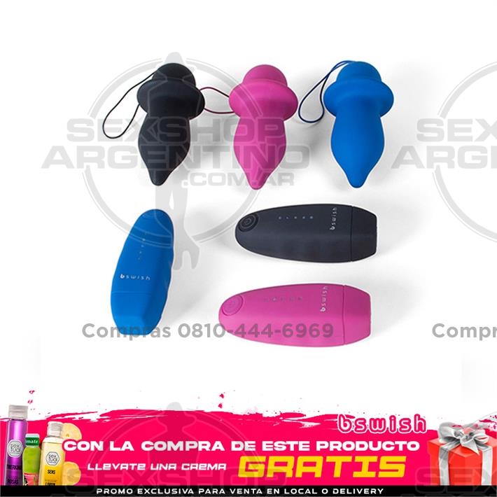 Vibrador anal inalámbrico satinado suave