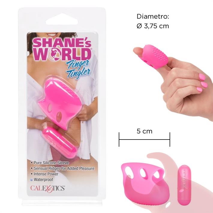  Estimulador vaginal con vibrador para dedo  