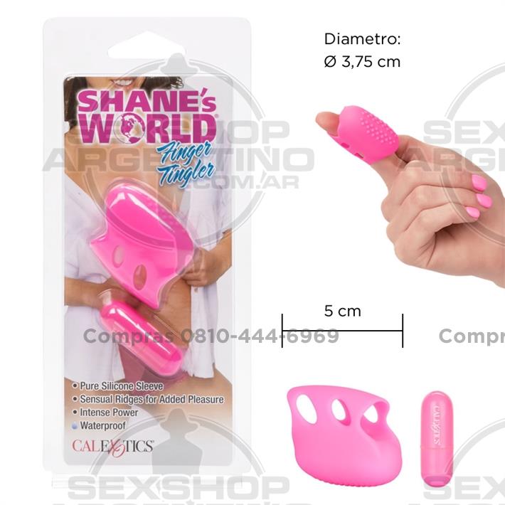  - Estimulador vaginal con vibrador para dedo 