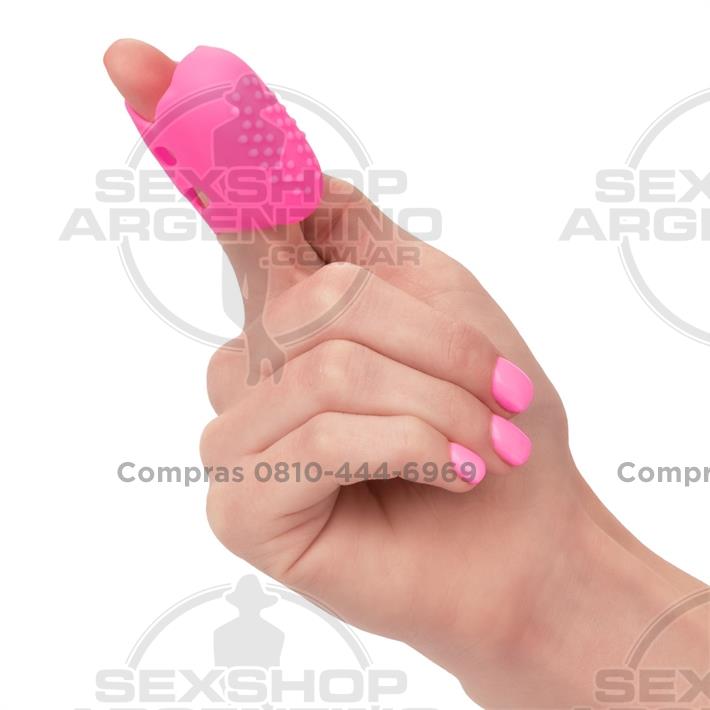 Estimulador vaginal con vibrador para dedo 