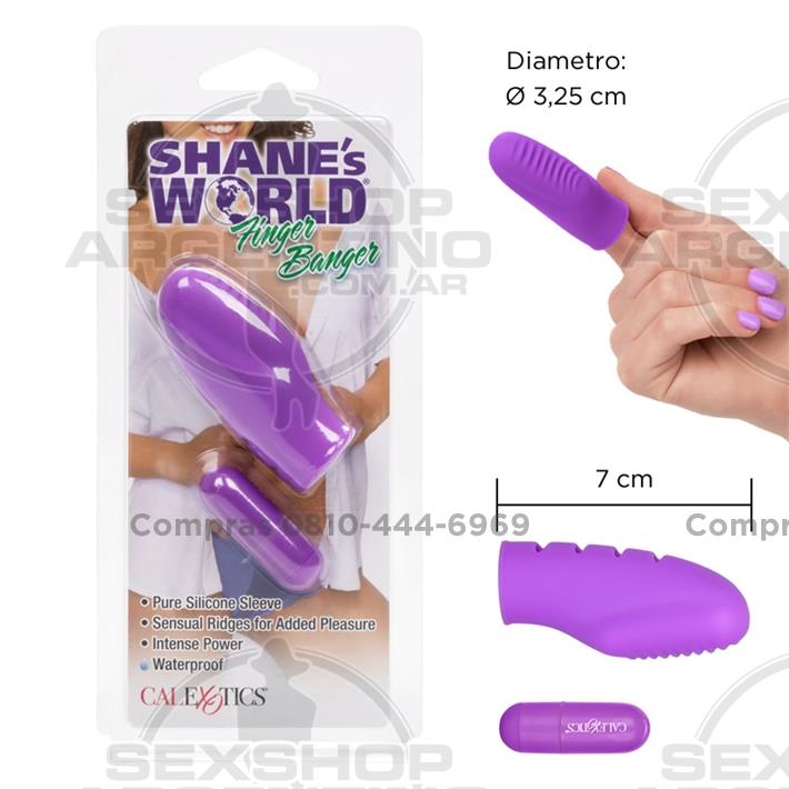  - Vibrador estimulador vaginal para dedo 