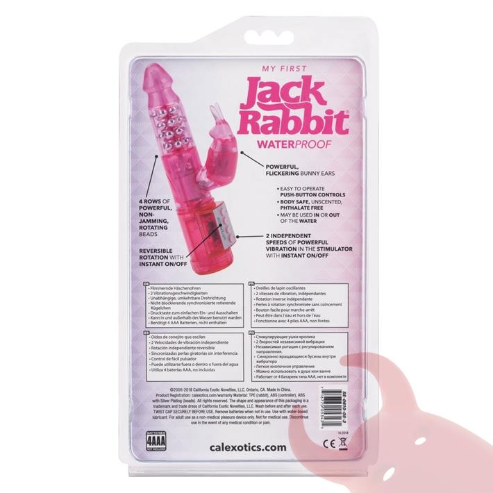 Jack rabbit vibrador rotativo con estimulador de clitoris