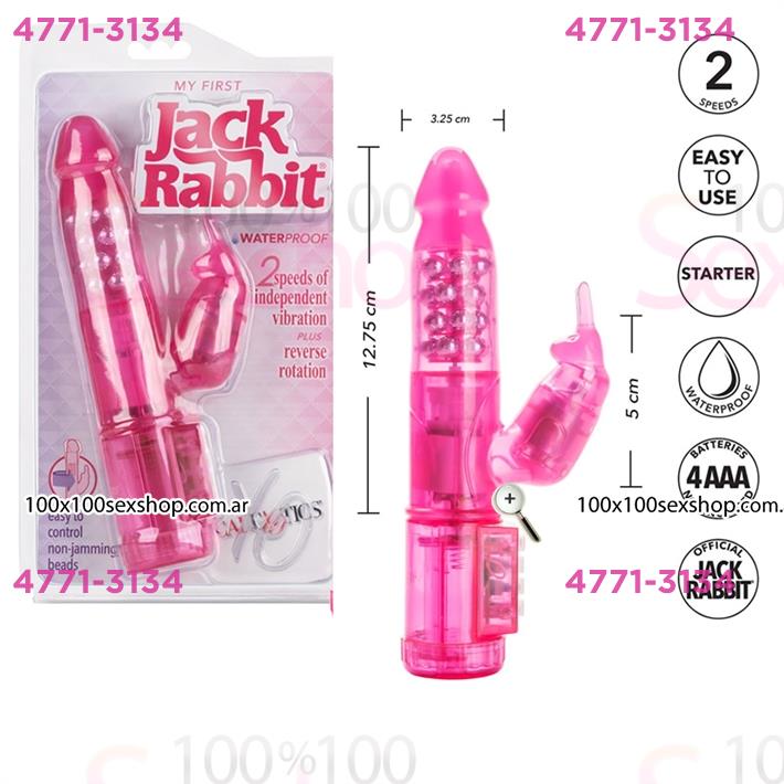Cód: CA SS-CA-0610-05-3 - Jack rabbit vibrador rotativo con estimulador de clitoris - $ 69200