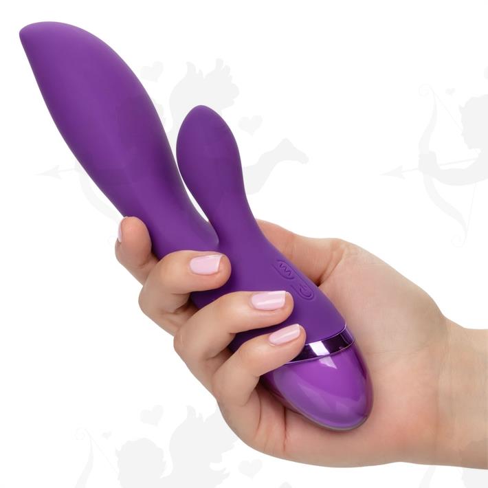 Vibrador con estimulador de clitoris Aura Dual Lover con carga USB