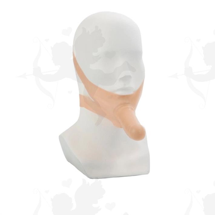 Acommodator mascara facial con pene de latex