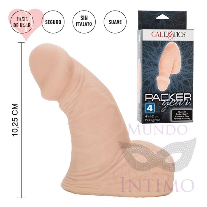  Packer Gear dildo de 10 cm con testiculos 