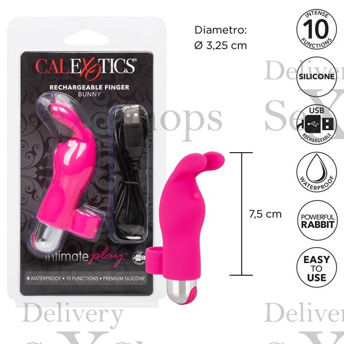  Estimulador de clitoris para dedo con carga USB 