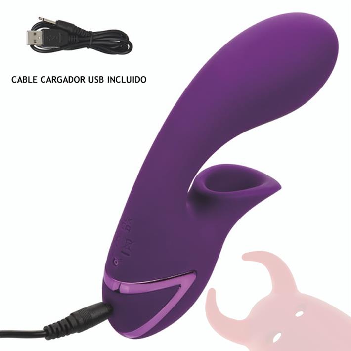 Estimulador con succionador de clitoris y vibrador