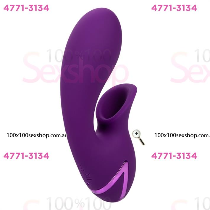 Estimulador con succionador de clitoris y vibrador