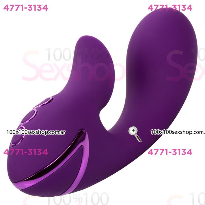 Estimulador con succionador de clitoris y vibrador