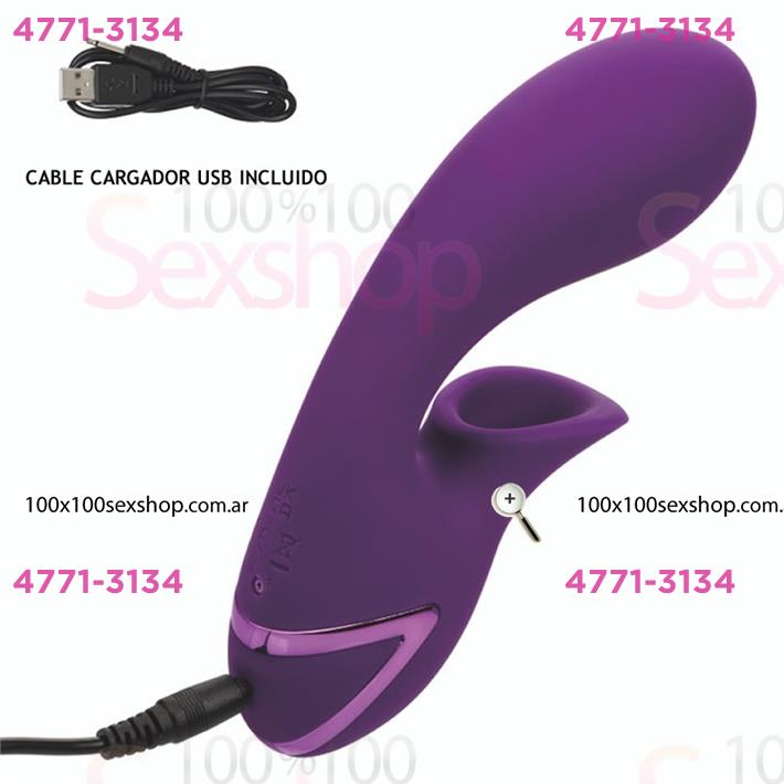 Estimulador con succionador de clitoris y vibrador