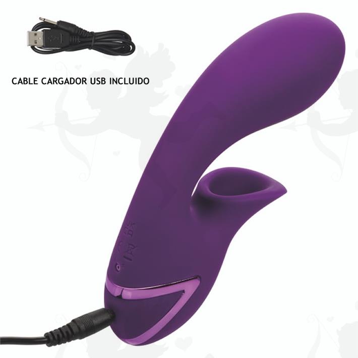 Estimulador con succionador de clitoris y vibrador