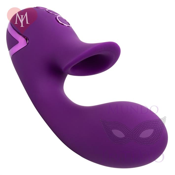 Estimulador con succionador de clitoris y vibrador