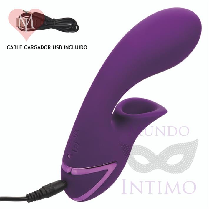 Estimulador con succionador de clitoris y vibrador