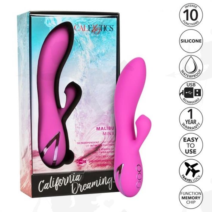 Cód: SS-CA-4350-45-3 - California Dreaming vibrador premium con estimulador de clitoris - $ 18900