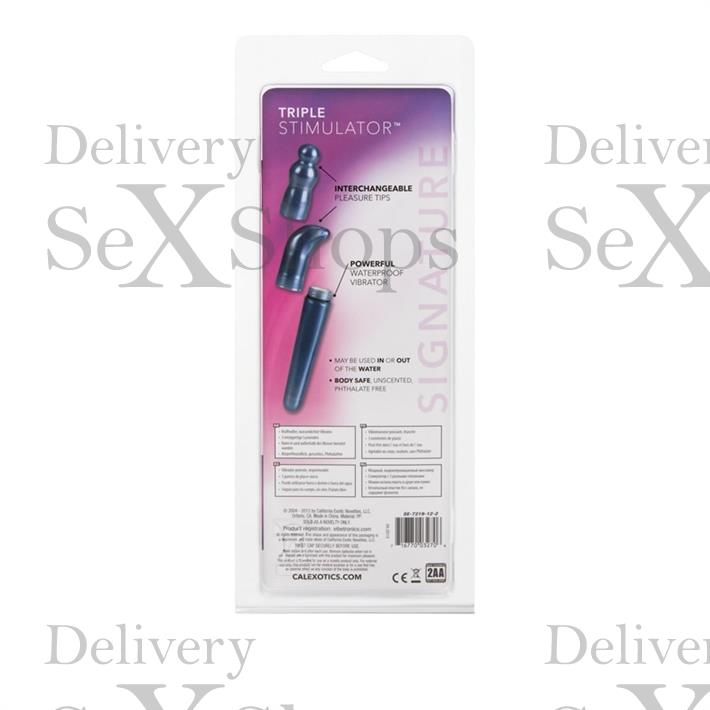 Vibrador con 3 formas diferentes de estimulacion