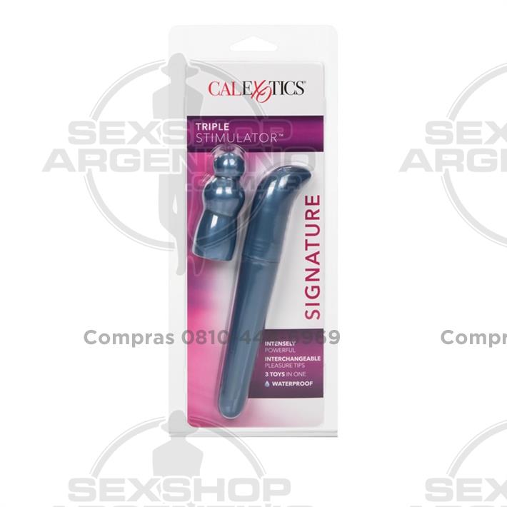 Vibrador con 3 formas diferentes de estimulacion