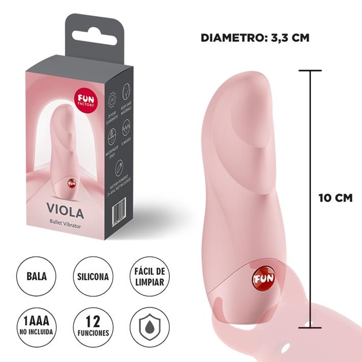 Viola bala vibradora para estimulacion clitorial