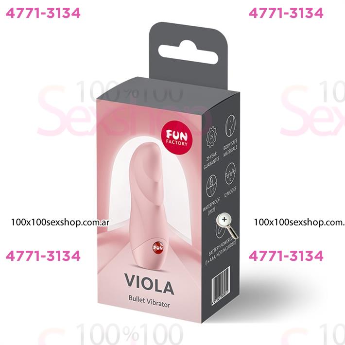 Viola bala vibradora para estimulacion clitorial