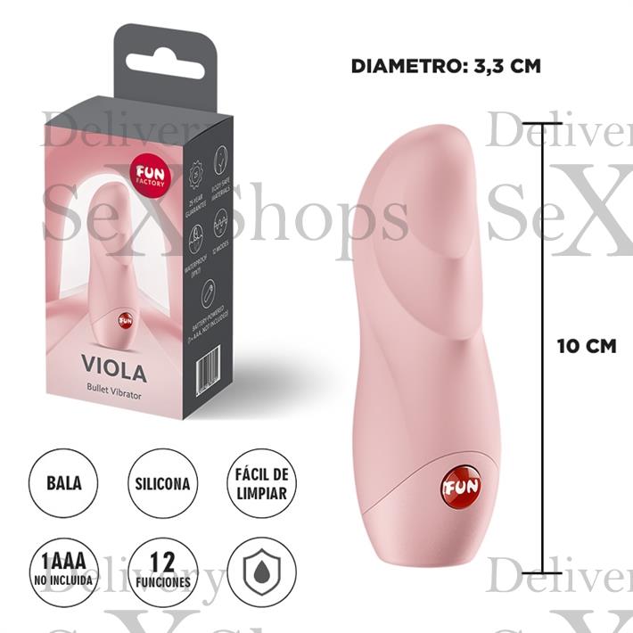  Viola bala vibradora para estimulacion clitorial 