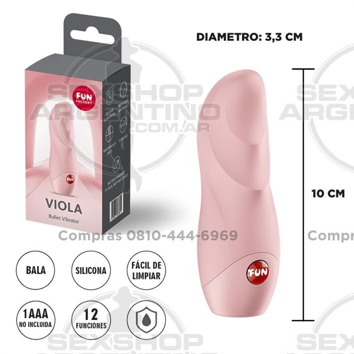 Viola bala vibradora para estimulacion clitorial