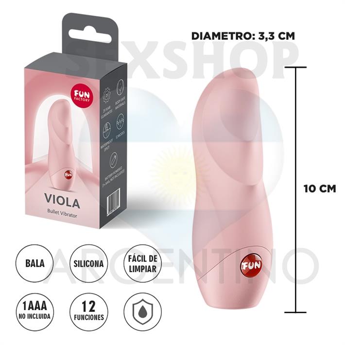 Viola bala vibradora para estimulacion clitorial