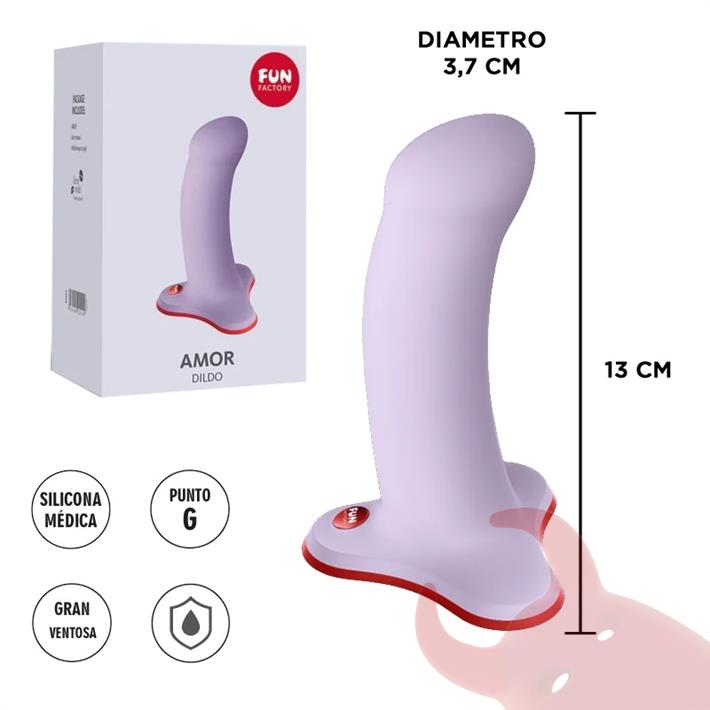 Amor dildo con sopapa ideal para arnes