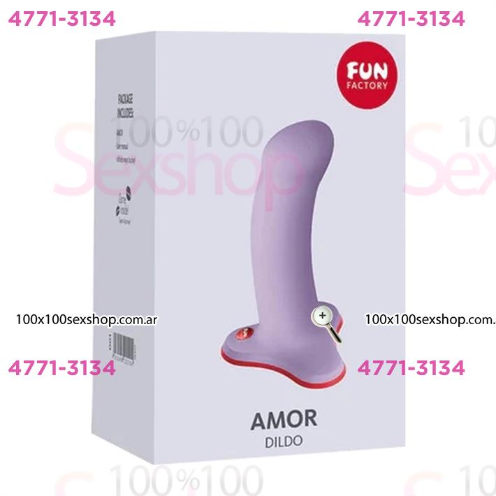 Amor dildo con sopapa ideal para arnes