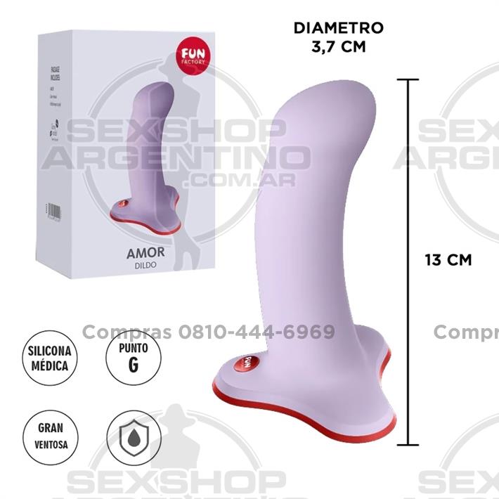 Amor dildo con sopapa ideal para arnes